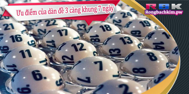 Ưu điểm của dàn đề 3 càng khung 7 ngày